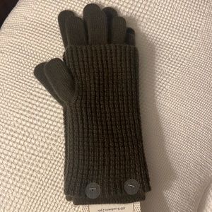 NWT Cupcakes and Cashmere Ribbed Knit 3-in-1 Gloves - Cashmere